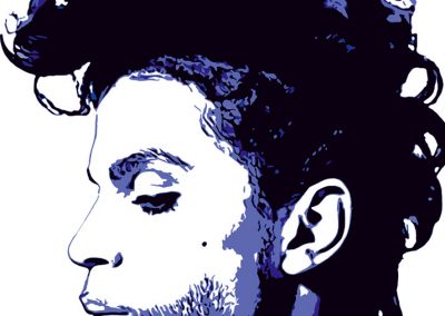 Prince - dans le style de Jef Aérosol - PhotoShop / Illustrator